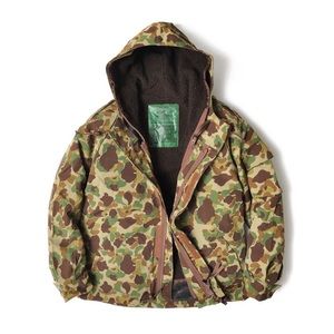 Houston F-1 Parka Jacket with Fleece Liner WW2 Camo